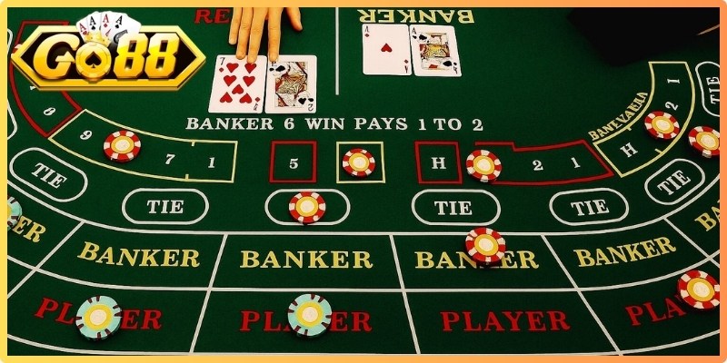 Giao diện bắt mắt của tựa game Baccarat Go88 trực tuyến