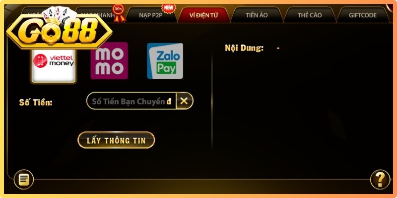 Nạp Tiền Go88 - Hướng Dẫn Giao Dịch Bảo Mật An Toàn 1 Khám phá các phương thức nạp tiền Go88 vô cùng tiện lợi