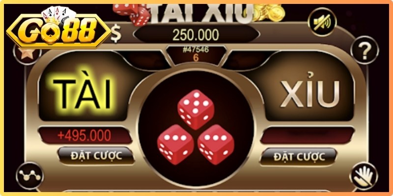 Tài Xỉu Go88 - Sốc Khối Tài Sản Khủng Sau 5 Phút 1 Sảnh cược Tài Xỉu Go88 thu hút đông đảo bet thủ tham gia